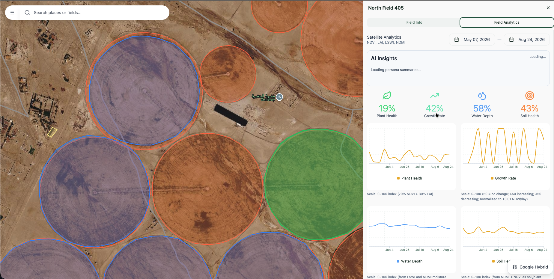 Alma Maps satellite field analytics
